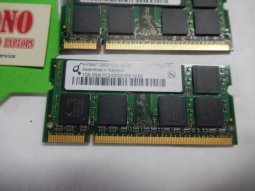 Qimonda 2GB (2x1GB) DDR2 2Rx8 PC2-5300S Laptop RAM Memory