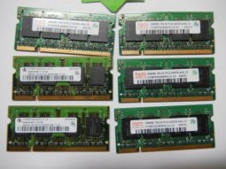 1.5GB (6X256MB) DDR2 1Rx16 PC2-4200S Laptop Memory RAM Mixed Brands