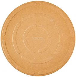 Ovente Ceramic Flat 13 Inch Pizza Stone Set with Crust Cutter Wheel & Metal Rac