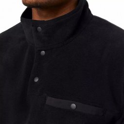 32 DEGREES Men’s Quarter Snap Pullover, Black, SZ Large