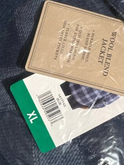 Jachs Men’s Wool Blend Fleece Lined Shirt Jacket, BLUE, XL