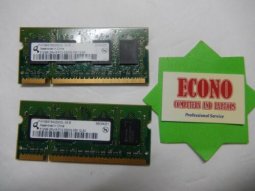 Qimonda 1GB (2x512MB) DDR2 2Rx16 PC2-5300S Laptop RAM Memory