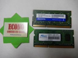 2GB (2X1GB)  DDR3 PC3-10600S Laptop RAM Memory