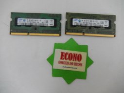 SAMSUNG 4GB (2X2GB) 1RX8 DDR3 10600S Laptop Memory RAM