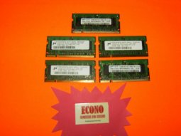 A Lot of 5 RAM Memory Chips (512MB) DDR2 PC2-5300S