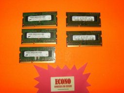 A Lot of 5 RAM Memory Chips 1GB DDR3 PC3-8500S
